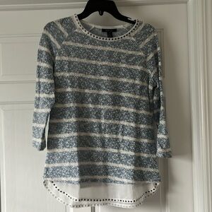 Style and co striped long sleeve shirt